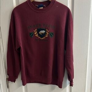 Vintage Snake River Maroon Sweater